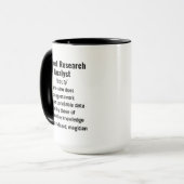 Mug Analyste de la recherche sur le marché amusant (Devant gauche)