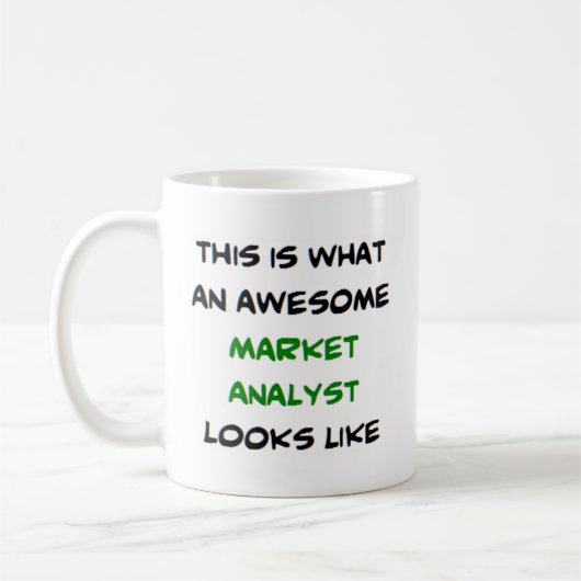 Mug analyste de marché, génial (Gauche)