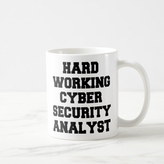 Mug Analyste de sécurité informatique au travail achar (Droite)