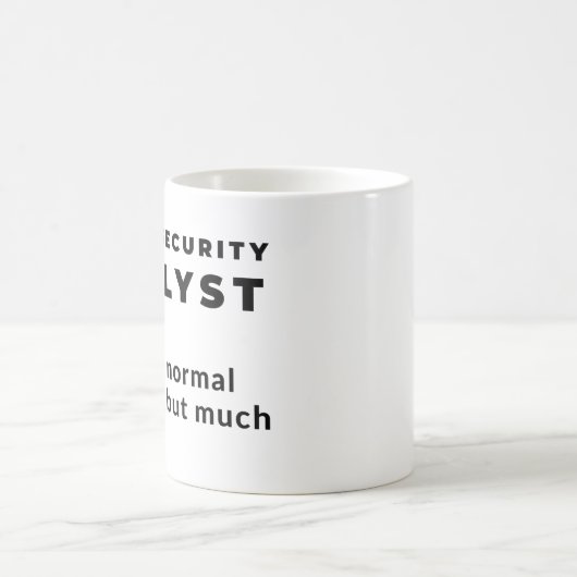 Mug Analyste de sécurité informatique Cool amusant (Centre)