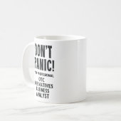 Mug Analyste d'entreprise des dérivés de gré à gré (Devant gauche)