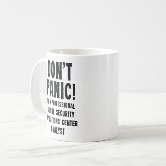 Mug Analyste du Centre des opérations de sécurité mond (Devant gauche)