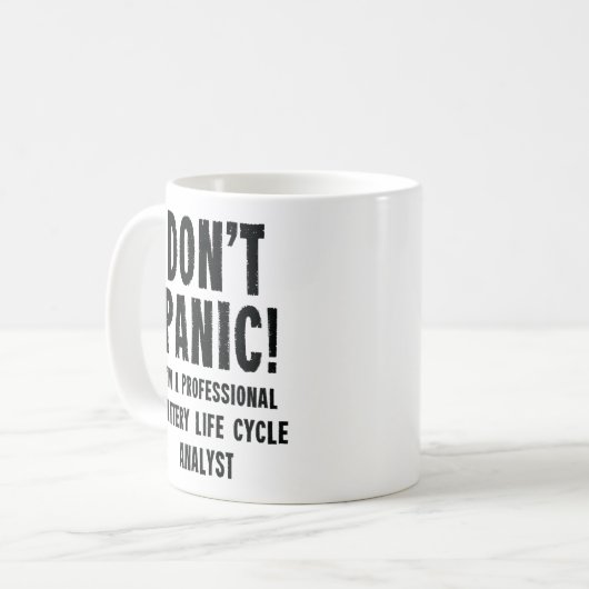 Mug Analyste du cycle de vie de la batterie (Devant gauche)