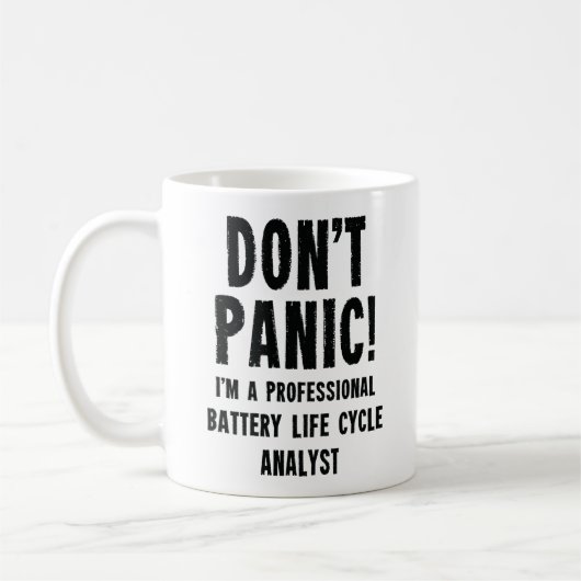 Mug Analyste du cycle de vie de la batterie (Gauche)
