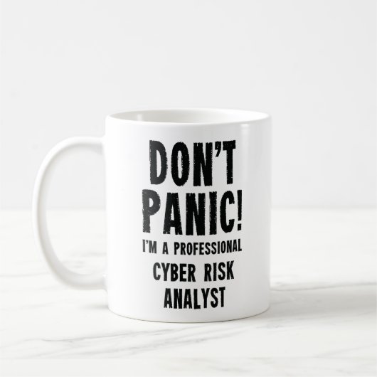 Mug Analyste du risque cybernétique (Gauche)