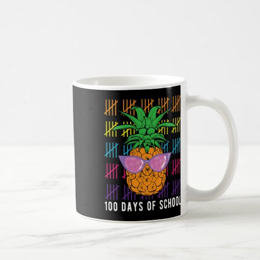 Mug Ananas 100 Jours D'Enseignant Et Étudiant G (Droite)