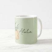 Mug Ananas Aloha Vert (Devant droit)
