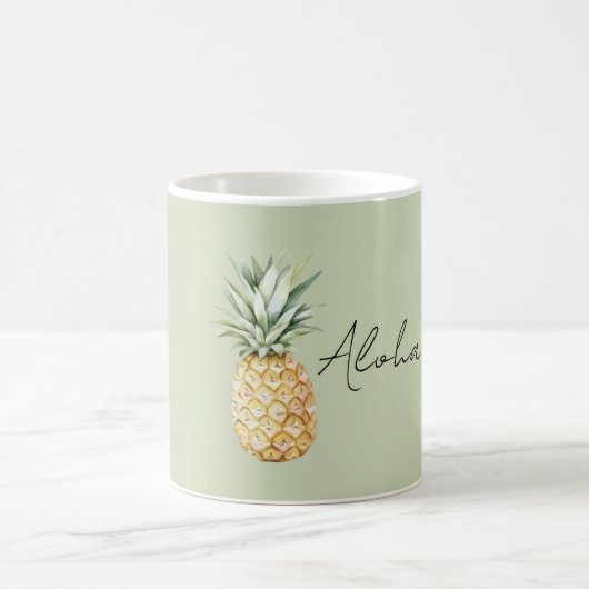 Mug Ananas Aloha Vert (Centre)