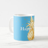 Mug Ananas Aqua Jaune (Devant gauche)