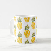 Mug Ananas. Aquarelle peinture à la main w (Devant gauche)
