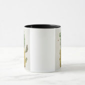 Mug Ananas avec la chenille et les papillons (main-c (Centre)