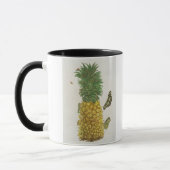 Mug Ananas avec la chenille et les papillons (main-c (Gauche)