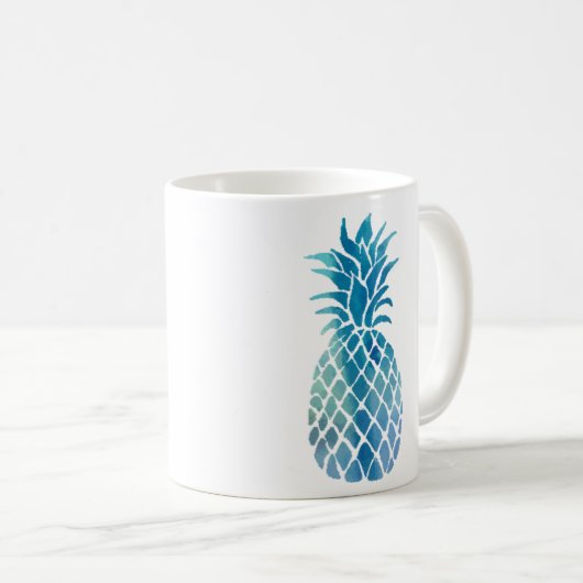 Mug ananas bleu (Devant droit)