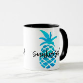 Mug Ananas Bleu (Devant droit)