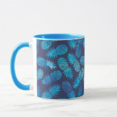 Mug Ananas bleus de colorant de cravate (Gauche)