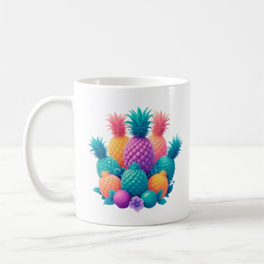 Mug Ananas coloré (Gauche)