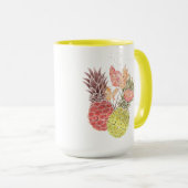 Mug Ananas, couple doux. (Devant droit)