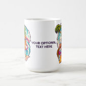 Mug Ananas de navigation de texte personnalisé (Centre)