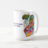 Mug Ananas de navigation de texte personnalisé (Devant droit)