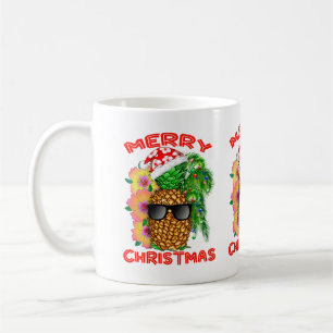 Mug Ananas de Père Noël de Joyeux Noël