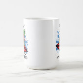 Mug Ananas de surf drôle (Centre)