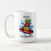 Mug Ananas de surf drôle (Gauche)