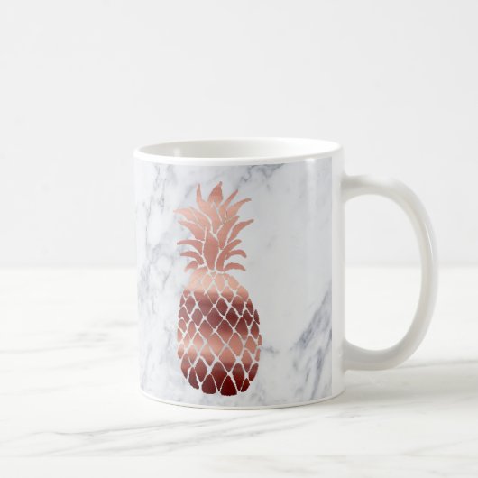 Mug Ananas en or rose (Droite)