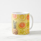 Mug Ananas entouré d'agrumes (Devant droit)
