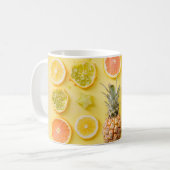 Mug Ananas entouré d'agrumes (Devant gauche)