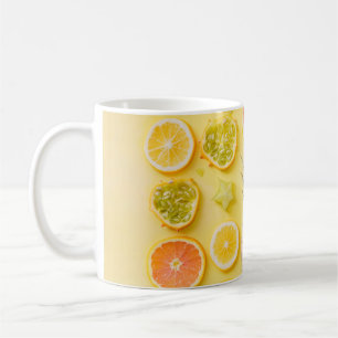 Mug Ananas entouré d'agrumes