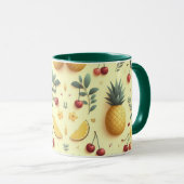 Mug Ananas et cerises (Devant droit)