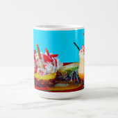 Mug Ananas et crème glacée avec un smoothie de fruits (Centre)