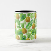 Mug Ananas et feuilles tropicaux (Centre)
