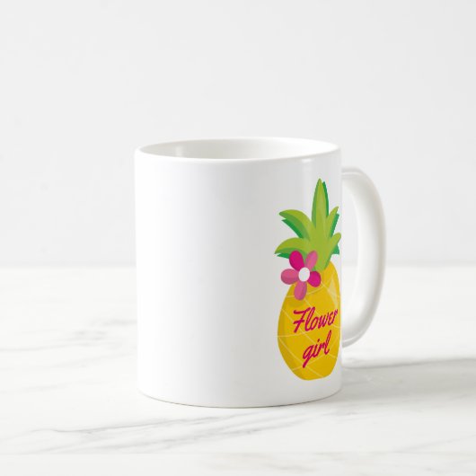 Mug Ananas Fleur (Devant droit)