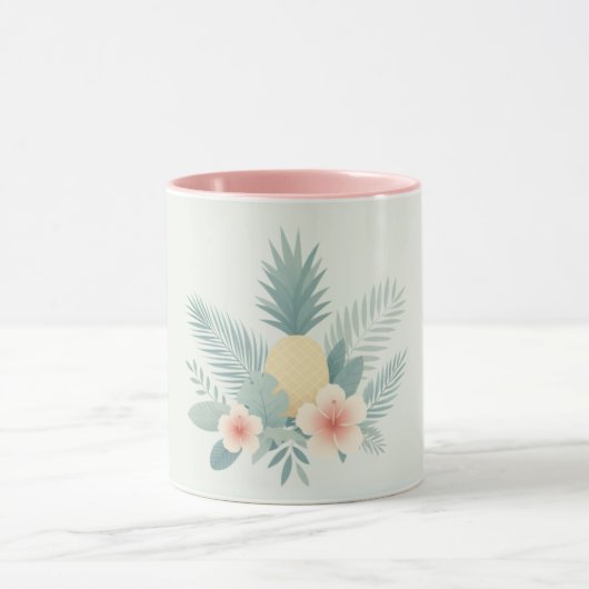 Mug Ananas floral & Hawaiian (Centre)
