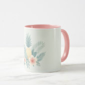 Mug Ananas floral & Hawaiian (Devant droit)