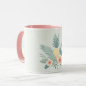 Mug Ananas floral & Hawaiian (Devant gauche)