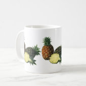Mug Ananas hawaïens vintage, fruits alimentaires biolo (Devant gauche)