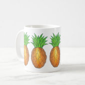 Mug Ananas Imprimer Fruit tropical Hawaiian Island (Devant gauche)