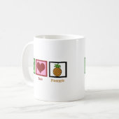 Mug Ananas Peace Love (Devant gauche)