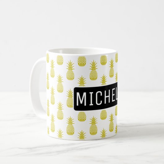 Mug Ananas personnalisé (Devant gauche)