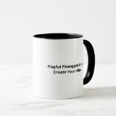 Mug Ananas Pizza Meilleur Ensemble Graphisme Moderne (Devant droit)