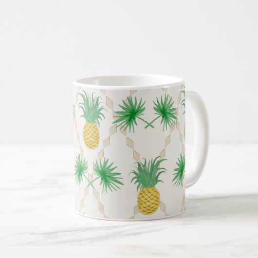 Mug Ananas, rétro (Devant droit)