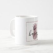 Mug Ananas rose Gold Soyez Heureux (Devant gauche)