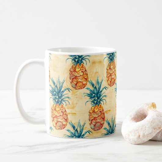 Mug Ananas tropical (Avec donut)