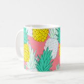 Mug Ananas Tropical : Rouge Cartoon Chic. (Devant gauche)