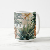 Mug Ananas tropicaux Floral (Devant droit)