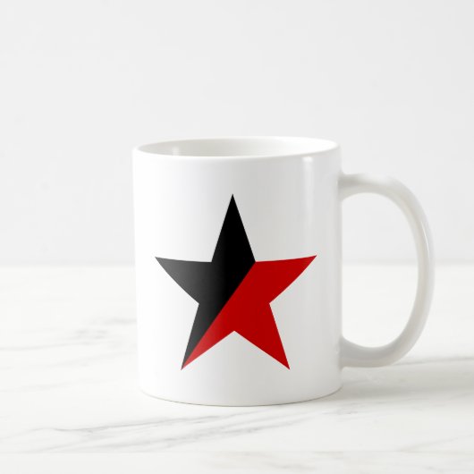 Mug Anarchisme noir et rouge d'Anarcho-Syndicalisme (Droite)