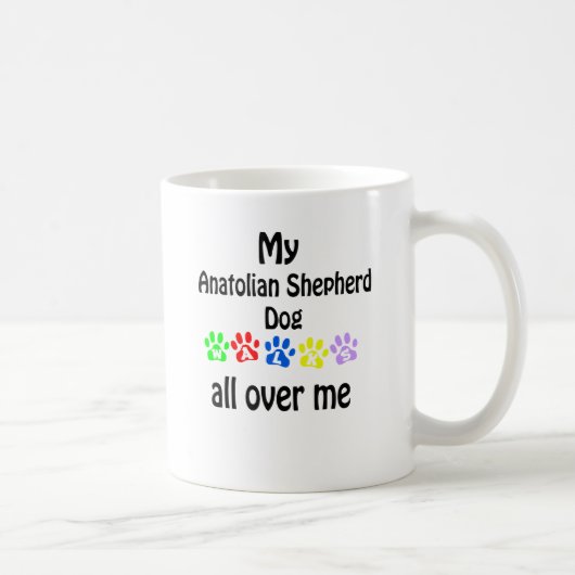 Mug Anatolie berger chien marche conception (Droite)