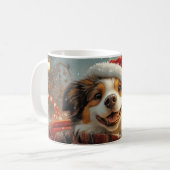 Mug Anatolie Berger Chien Roller Dessous de verre Noël (Devant gauche)